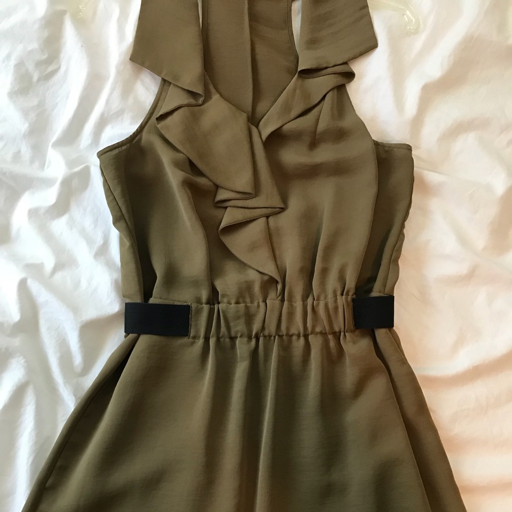 Olive green dress